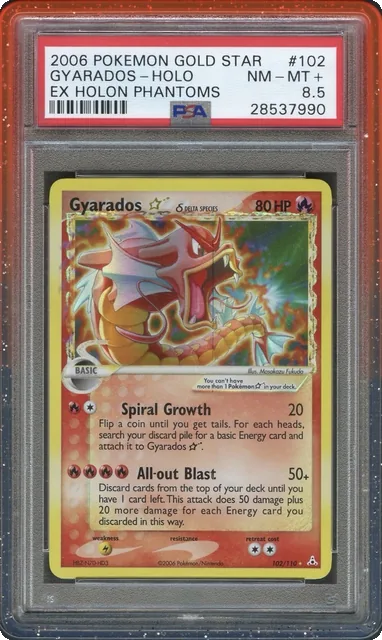 Gyarados Gold Star Ex Holon Phantoms PSA 8.5 Low Pop